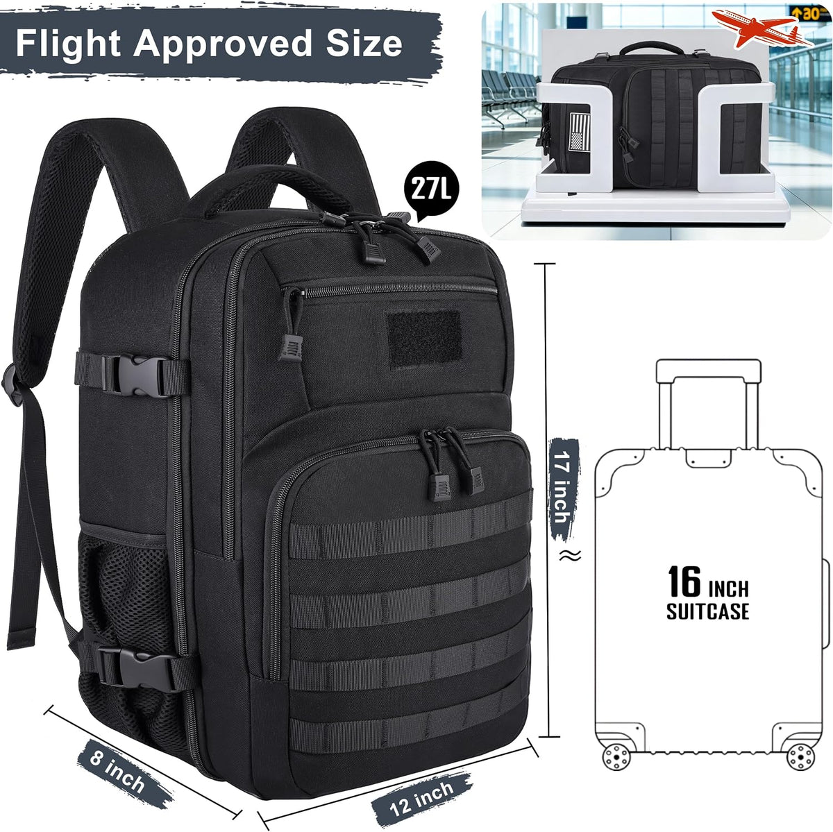Mochila de artículo personal aprobada por TSA para cabina de avioneta: bolso para portátil de cabina de cabina de viaje