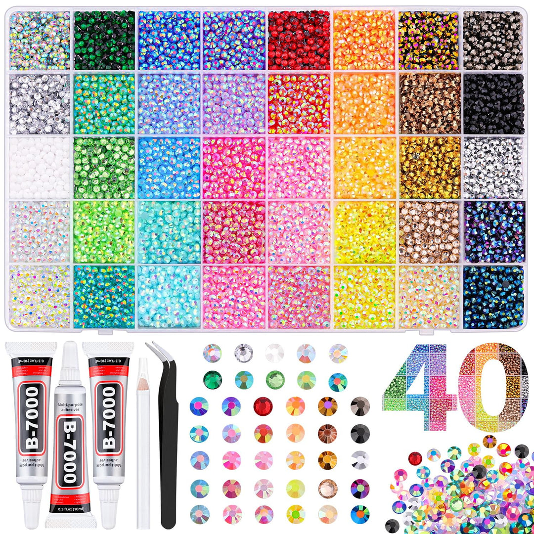 20000 piezas de estrases de resina de Jelly para bedazzling, gemas...