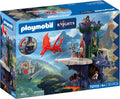 Playmobil | Caballeros | Torre de los Caballeros Dragón | Torre con Cueva de Dragón, Puente levadizo y Cabeza de Dragón | Juguete de castillo de caballeros para niños mayores de 4 años | 72113