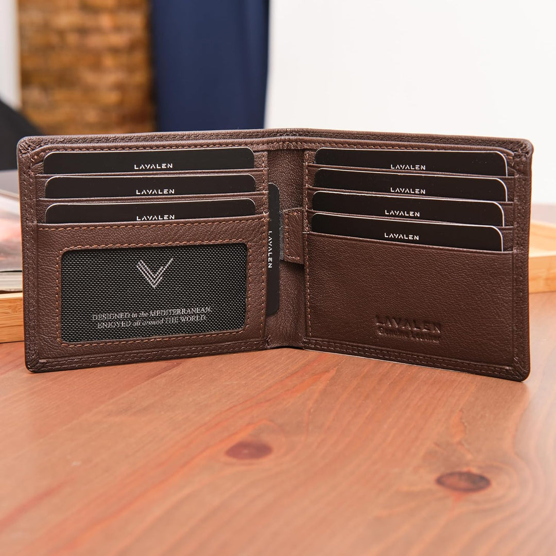 Lavalen Billeteras de cuero suave para hombres UK \u2013 Bloqueo RF...