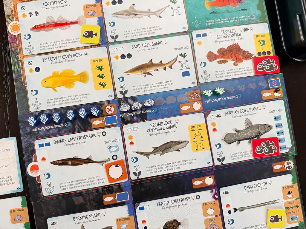Stonemaier Games: Finspan: Expansión de tiburones y arrecifes de Michael