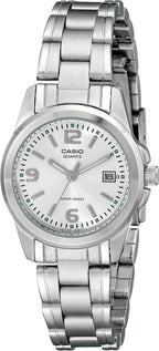 Reloj de acero inoxidable Casio LTP1215A-7ACR para mujeres