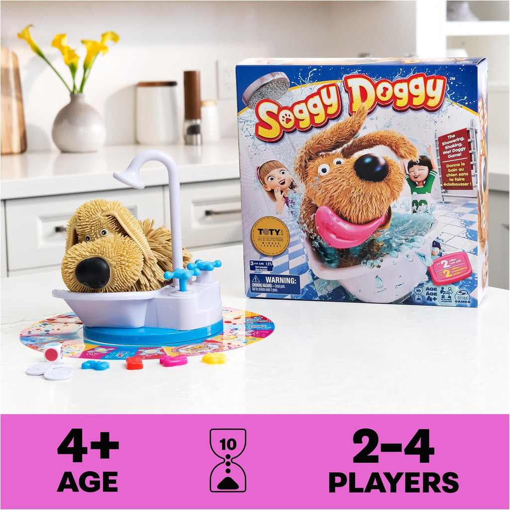 Spin Master Games Soggy Doggy - Juego interactivo para niños de perro