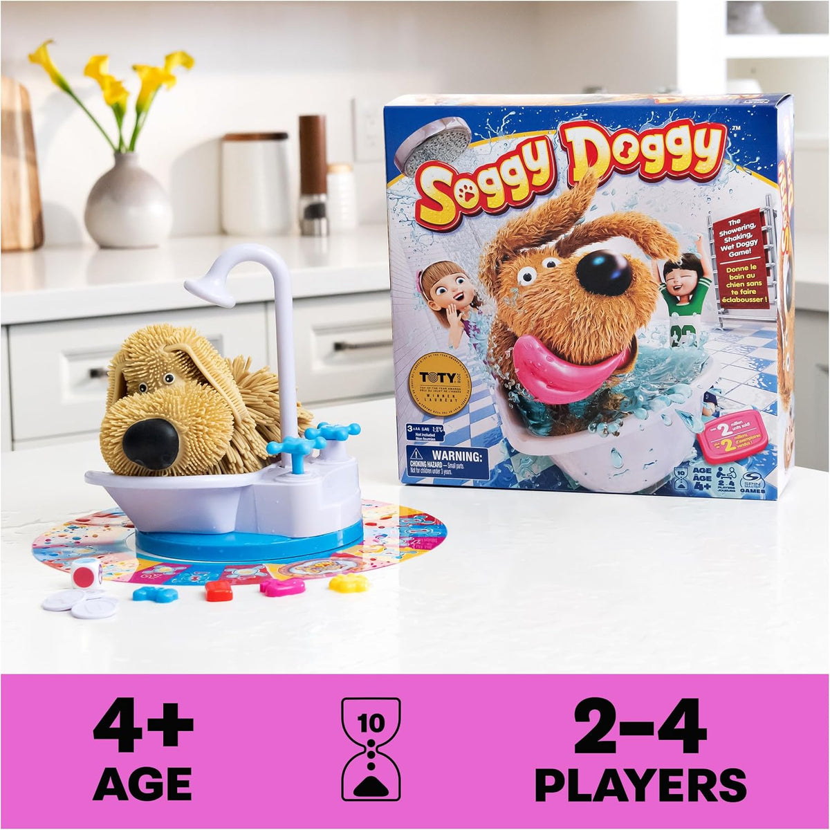 Spin Master Games Soggy Doggy - Juego interactivo para niños de perro