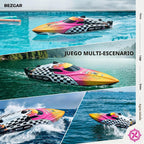 BEZGAR TX136 Barco de control remoto de 12 pulgadas y 25 KPH para niños