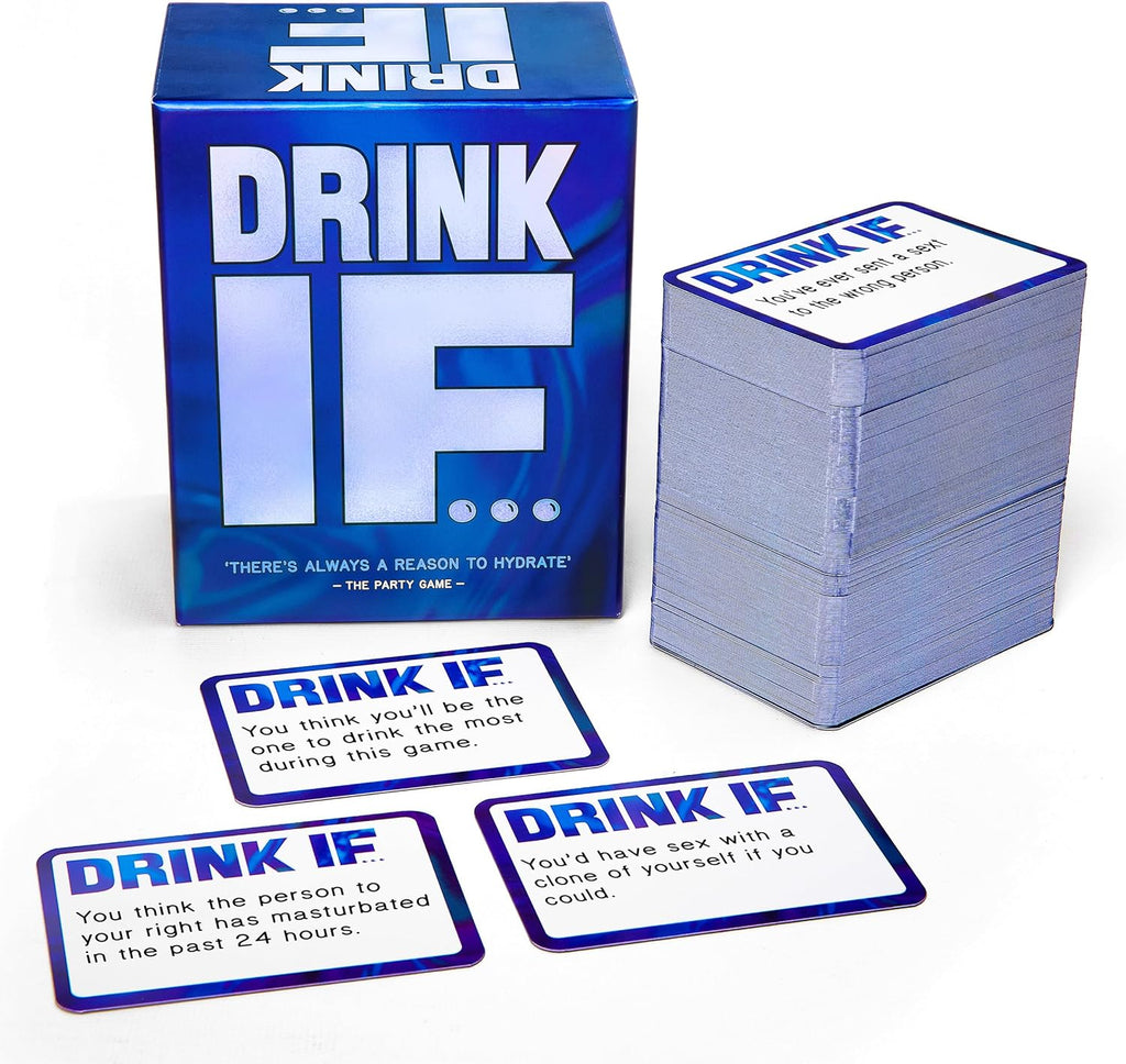 Drink IF… Juego para beber para adultos para fiestas + expansión After Dark | Divertido juego de cartas para romper el hielo y estimular conversaciones entre amigos y grupos | Ideal para noches de juego y juegos previos | Regalo divertido para adultos