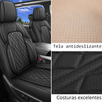 Funda de asiento de automóvil ajuste personalizado para Dodge Ram 1500 2500 3500 2002-2026, juego de fundas de asiento de piel sintética compatible con cojines de cabina regular Crew Quad de camioneta (negro, juego completo, parte trasera curvada)