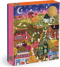 Galison - Rompecabezas de 1000 piezas de Spooky Village con papel de