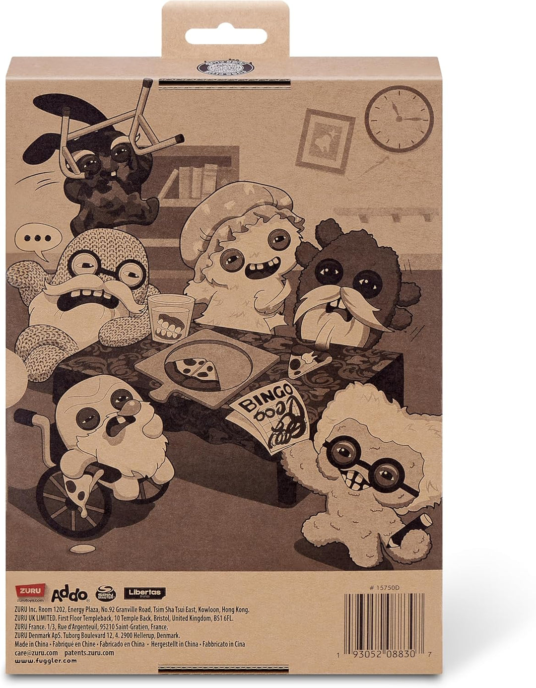 Fuggler Old Fogies juguete de peluche de 9 pulgadas (Capitán Cardia...