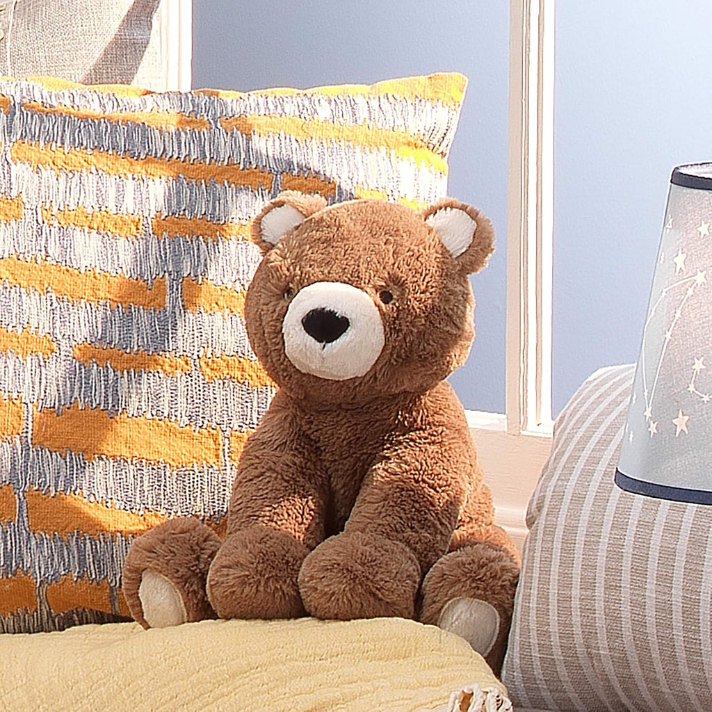 Peluche de oso marrón Sierra Sky de Lambs & Ivy, juguete de peluche de oso de felpa - Wally