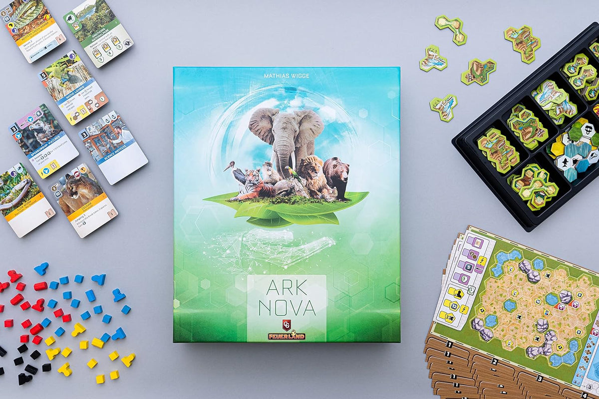 Capstone Games Juego de mesa de estrategia de gestión del zoológico Ark