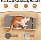FUKUMARU Cama rascador de cartón para gatos, almohadilla extra grande de