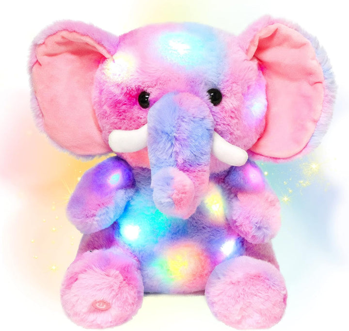 Hopearl Elefante de Peluche LED con Iluminación Colorida Animal de...