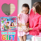 FunKidz - Kit de 33 tazas de slime jumbo para niños, paquete de slime prefabricado para bricolaje, suave, nube, transparente, mantequilla, purpurina, brillando en la oscuridad, kits de fabricación de