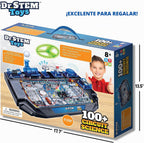 Dr. STEM Toys Kit de ciencia de circuitos, incluye más de 100 experimentos eléctricos con luces, sonidos y acción, para niños y niñas a partir de 8 años
