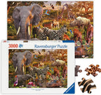 Rompecabezas de animaless africanos de 3000 piezas Ravensburger.