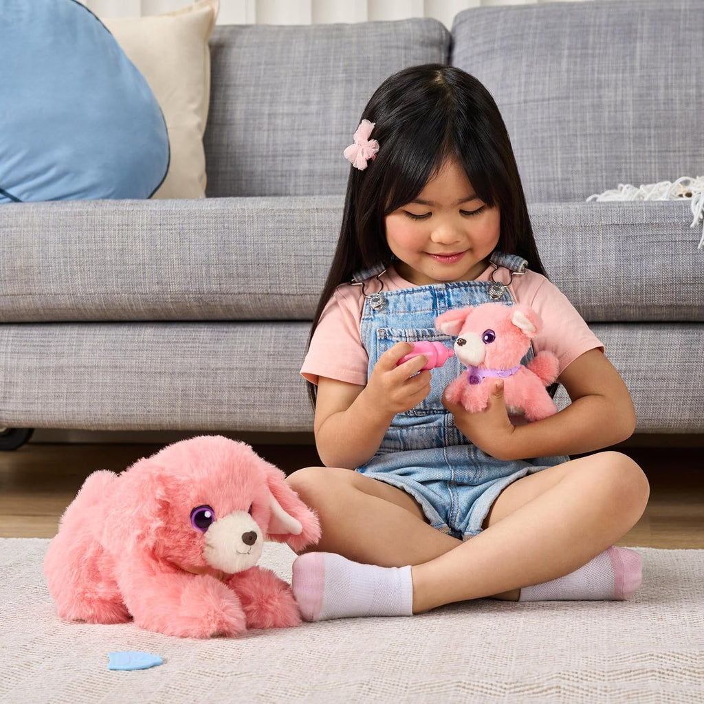 ScruffaLuvs Mom & Baby Scruffs Retriever - Juguetes de peluche, lavar para