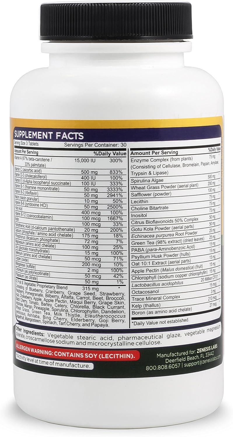 Zenesis Labs Essentials, una multivitamina natural y rica en nutrie...