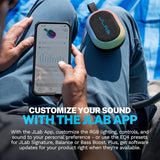 JLab, Partido pop, altavoz Bluetooth portátil, impermeable IP55, LE...