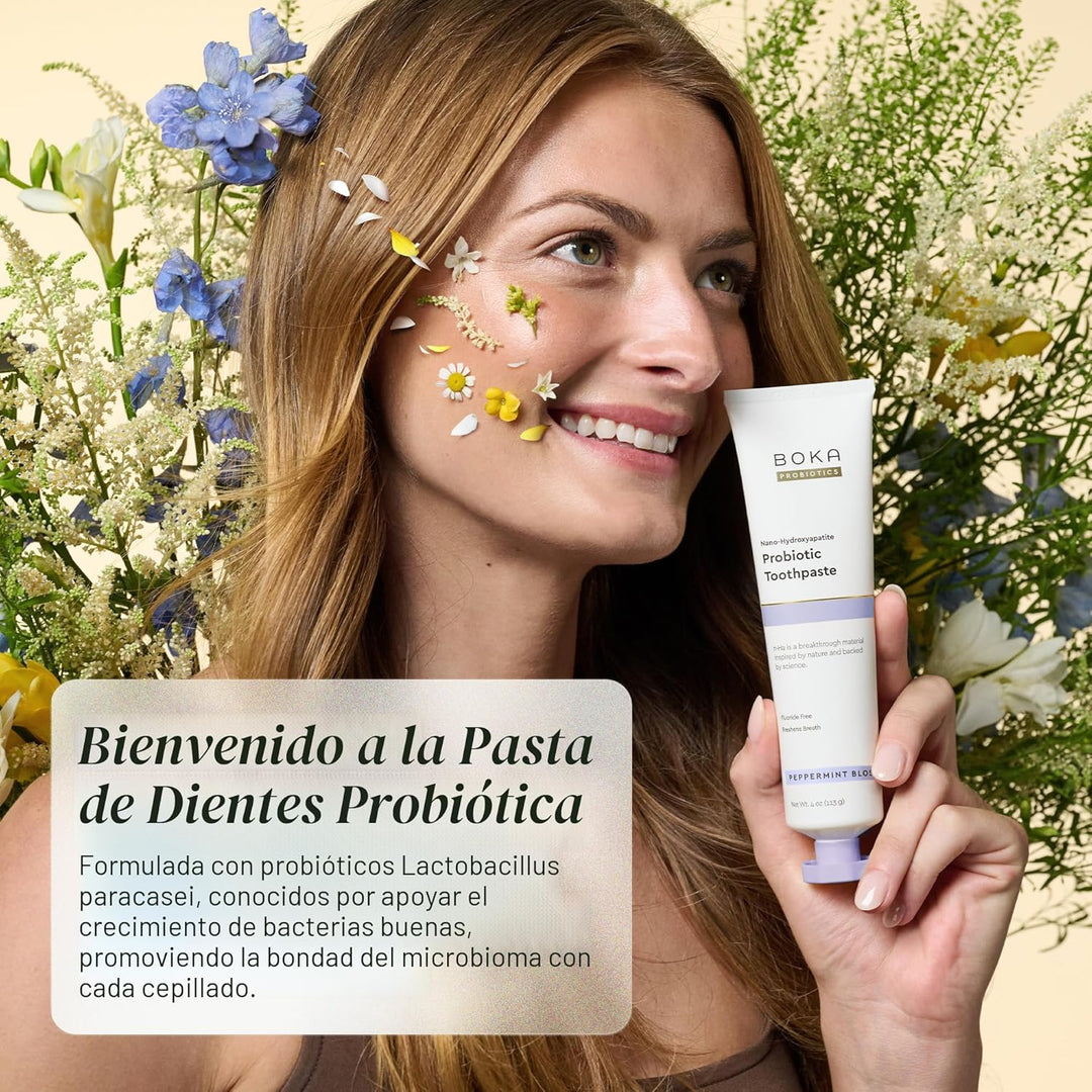 Boka Pasta de dientes sin flúor, pasta de dientes nano hidroxiapati...
