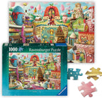 Ravensburger - Sweet Street - Rompecabezas de 1000 piezas - Animales atrevidos, brillantes y encantadores y golosinas increíbles - Imágenes atractivas - Enmarcable - Calidad premium - Rompecabezas