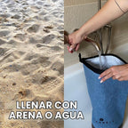 Pesa rusa plegable y ajustable de 4.4 a 30.9 lbs (2-14 kg) - pesa rusa de agua y saco de arena - Entrenamiento versátil con saco de arena y bolsa de peso - Equipo de entrenamiento de fuerza