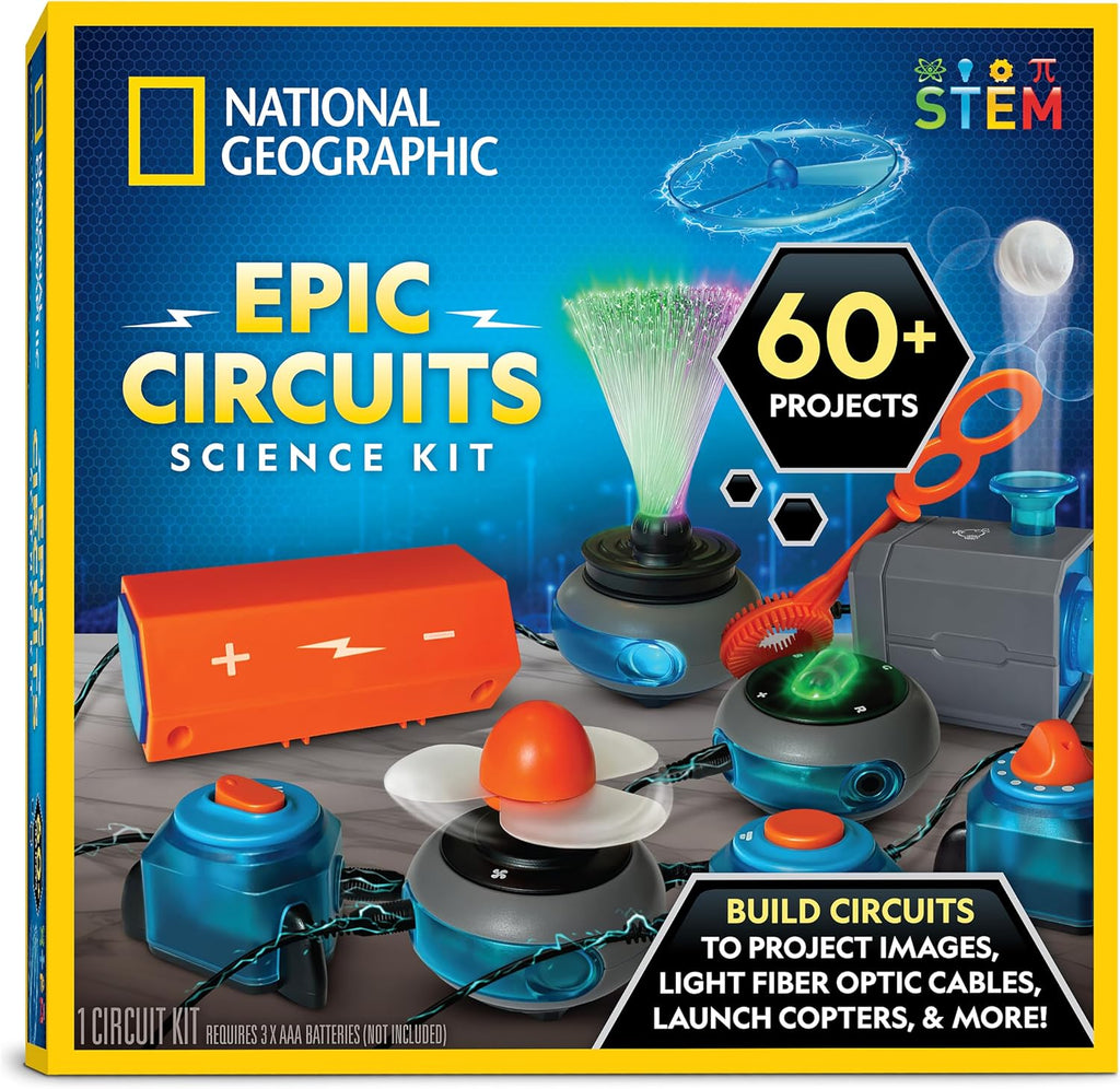 Kit de Circuitos National Geographic para Niños con 60 Proyectos para Edades 8-12