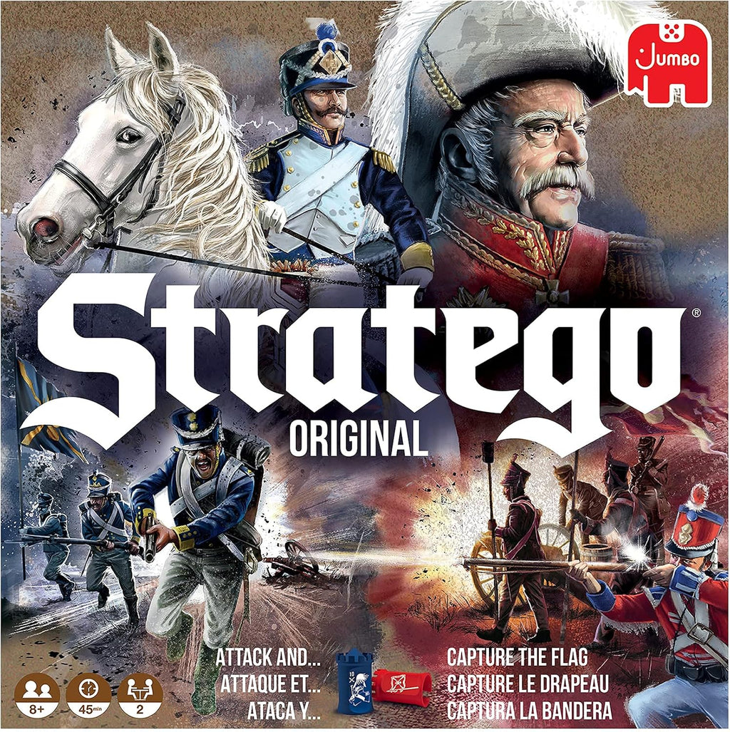 Jumbo, Stratego - Juego de mesa original de estrategia, 2 jugadores, mayores de 8 años