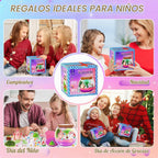 Gifmore Kit de terrario con luz de unicornio para niñas de 4 a 12 años, juego de juguetes de manualidades de unicornio, regalos de cumpleaños para niños y niñas