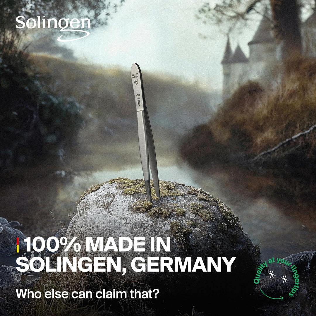 GERMANIKURE Pinzas puntiagudas - Sin estuche - Fabricado en Solinge...
