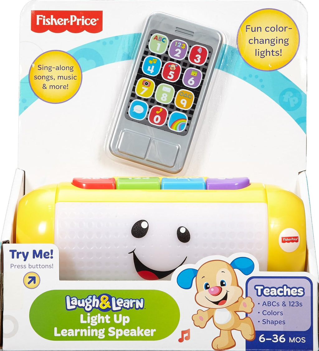 Altavoz Fisher-Price para aprender, con luz, Laugh & Learn