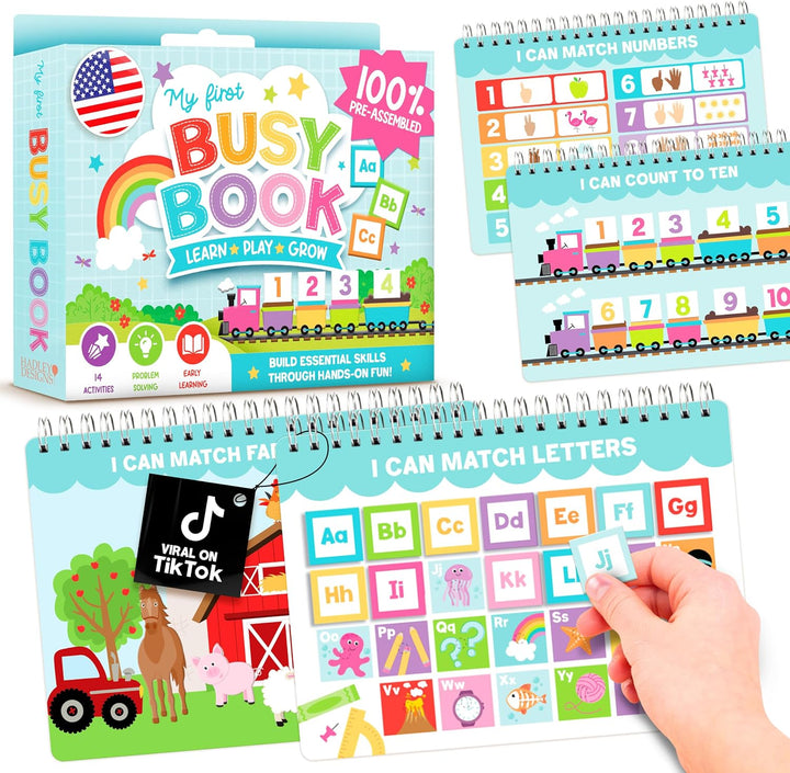 Hadley Designs Mi Primer Libro Ocupado para Niños Pequeños de 3-5 a...