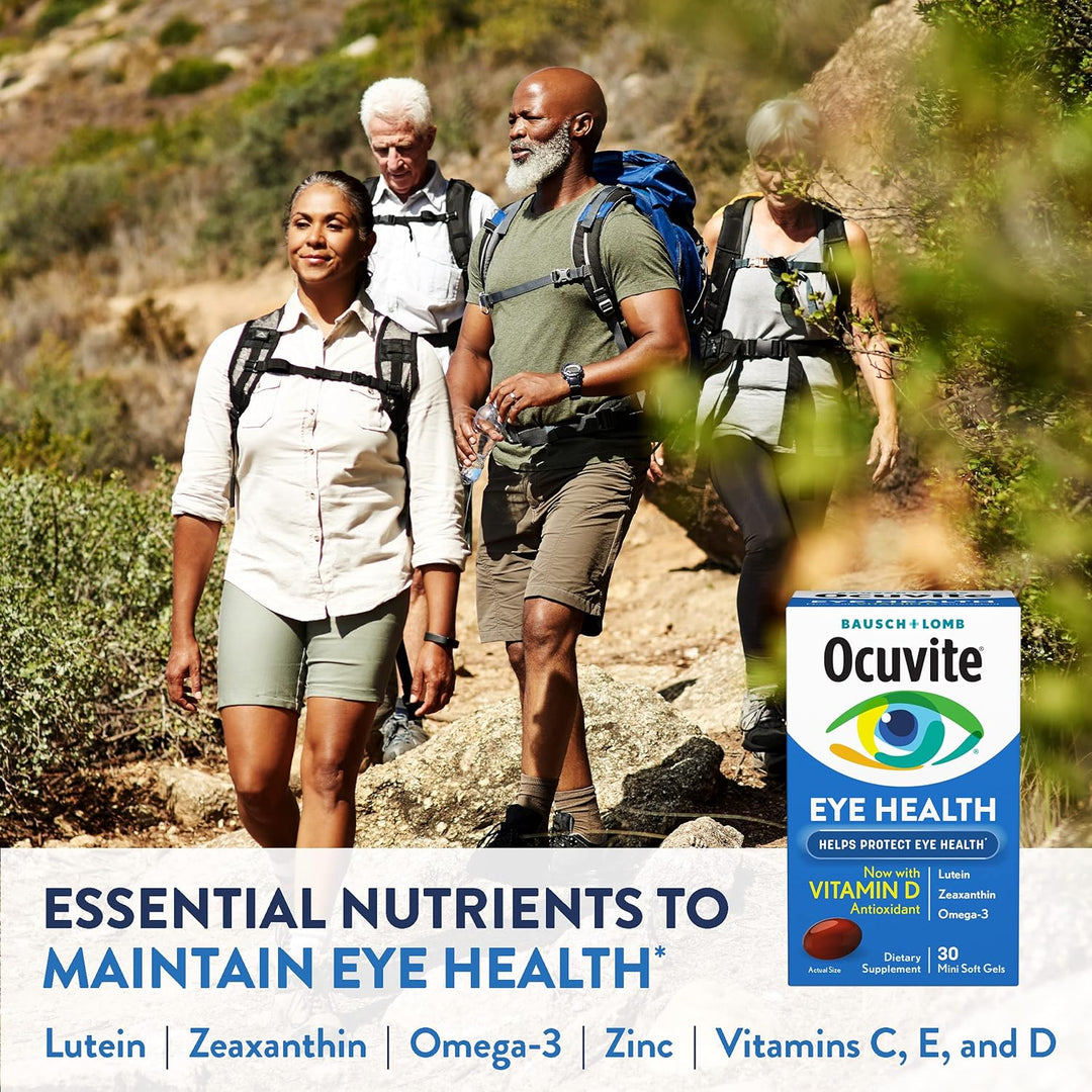 Ocuvite Suplemento de vitaminas y minerales para los ojos, contiene...