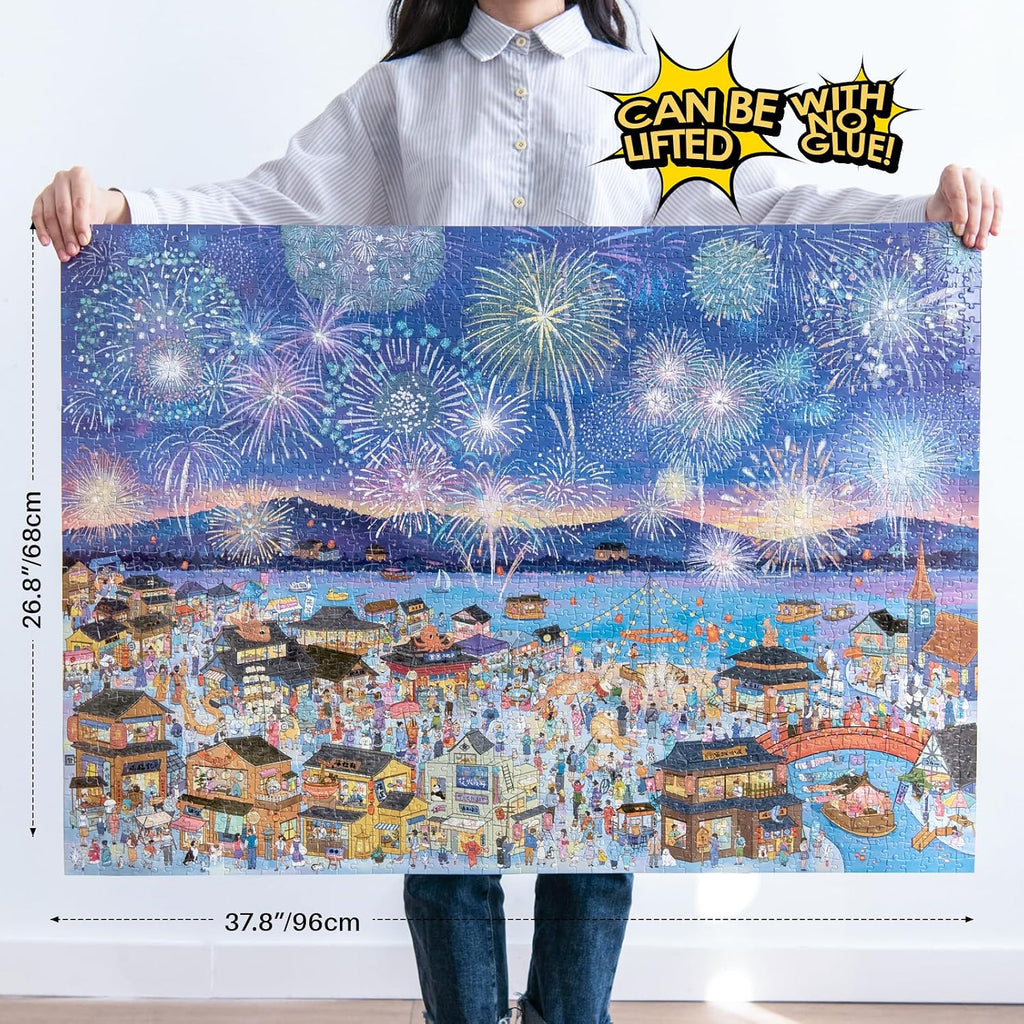 MOMIBOOK 2000 Piece Puzzle para Adults Jigsaw Puzzles, Painting Image, Hard