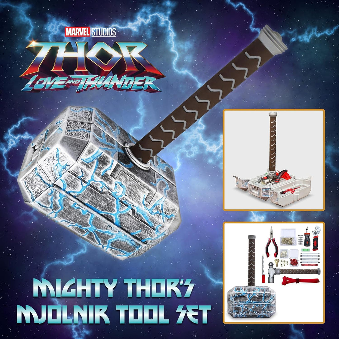 Marvel Mighty Thor's Hammer Mjolnir Juego de herramientas de 91...