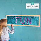 ODOXIA Marco de pared sensorial de lentejuelas | Tela sensorial de lentejuelas para niños | Guardería y escuela y habitación
