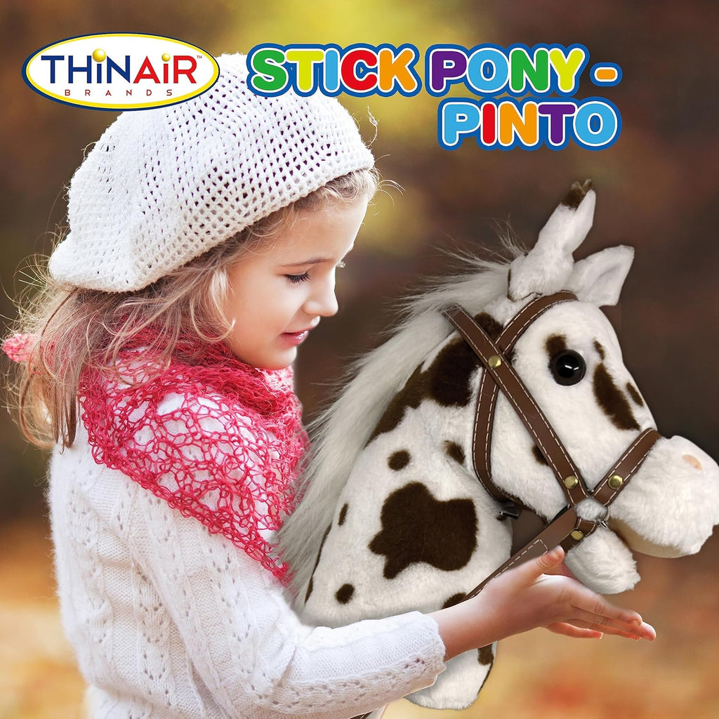 Nature Bound Caballo de Palo | Caballo de Juguete de Felpa Hecho a Mano | Pony de Palo Proporciona un Divertido Juego de Simulación para Niños Pequeños y Preescolares | Cosido a Mano, Madera, Efectos