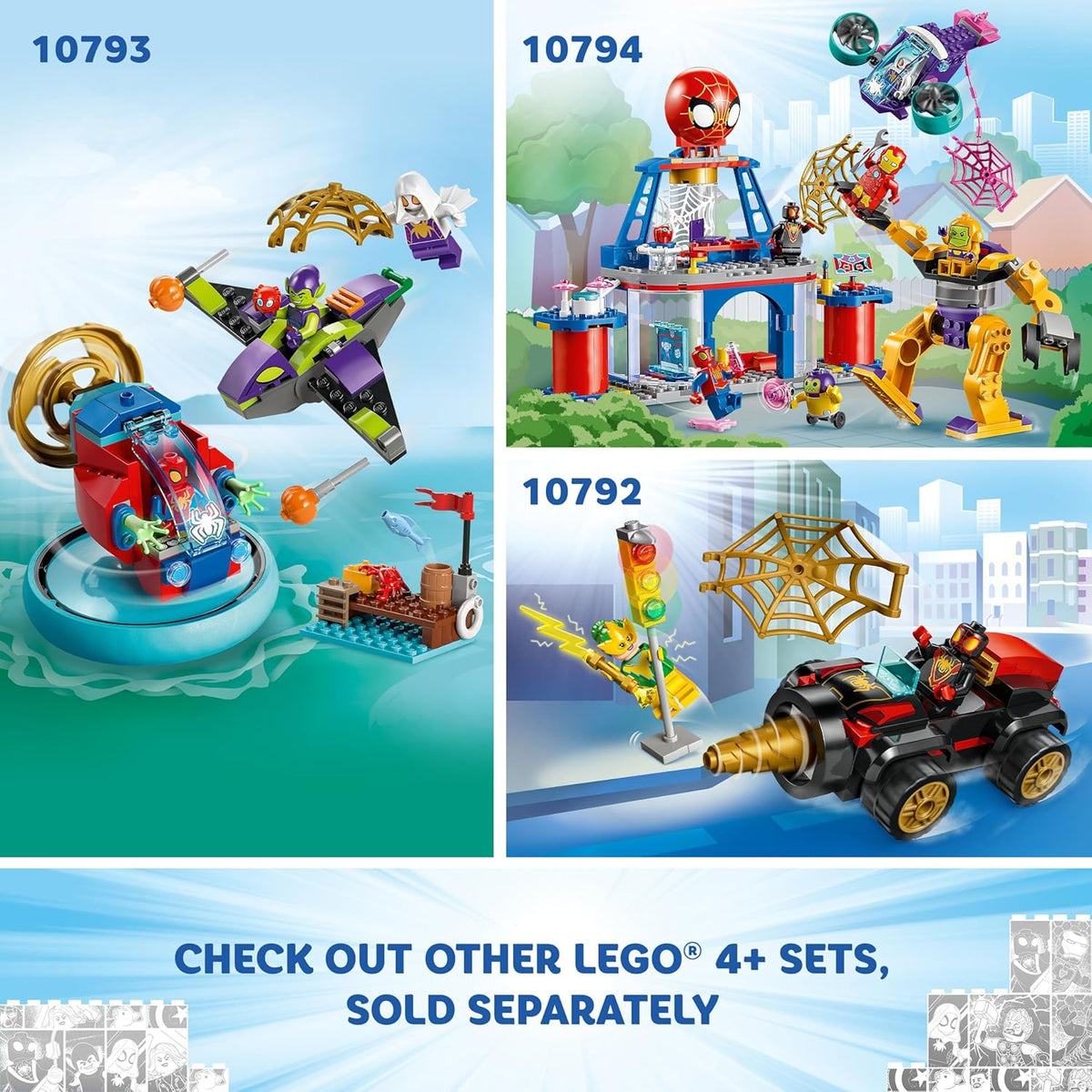 LEGO Marvel Team Spidey Web Spinner Headquarters juguete