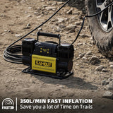 SAMOUT Compresor de aire digital de 12 V, inflador portátil para to...