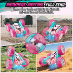Hamdol Auto RC rosa para niñas de 6 años en adelante, Pro (USB-C & Modular Battery)
