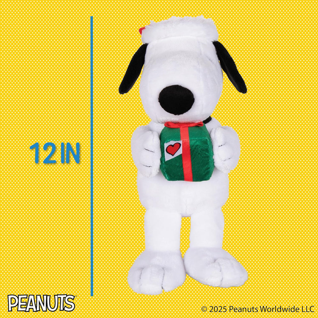 Kids Preferred Peanuts Snoopy de Peluche Musical con Movimiento, Reproduce Jingle Bells, Detalles Bordados, Peluche Suave para Bebés y Niños Pequeños, Niños y Niñas