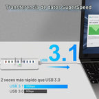 intpw, YH6S, hub USB, alimentado