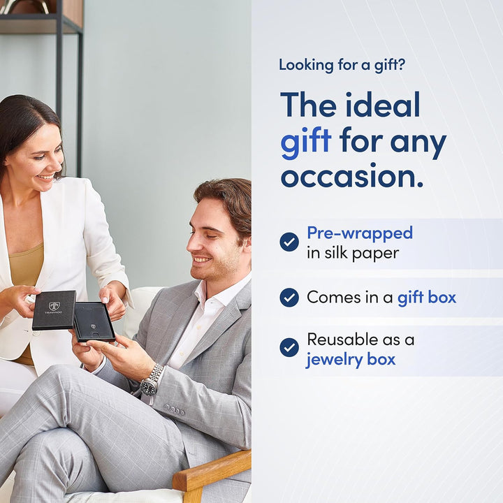 TRAVANDO AirTag* Cartera para Hombres Cartera Masculina con Clip pa...