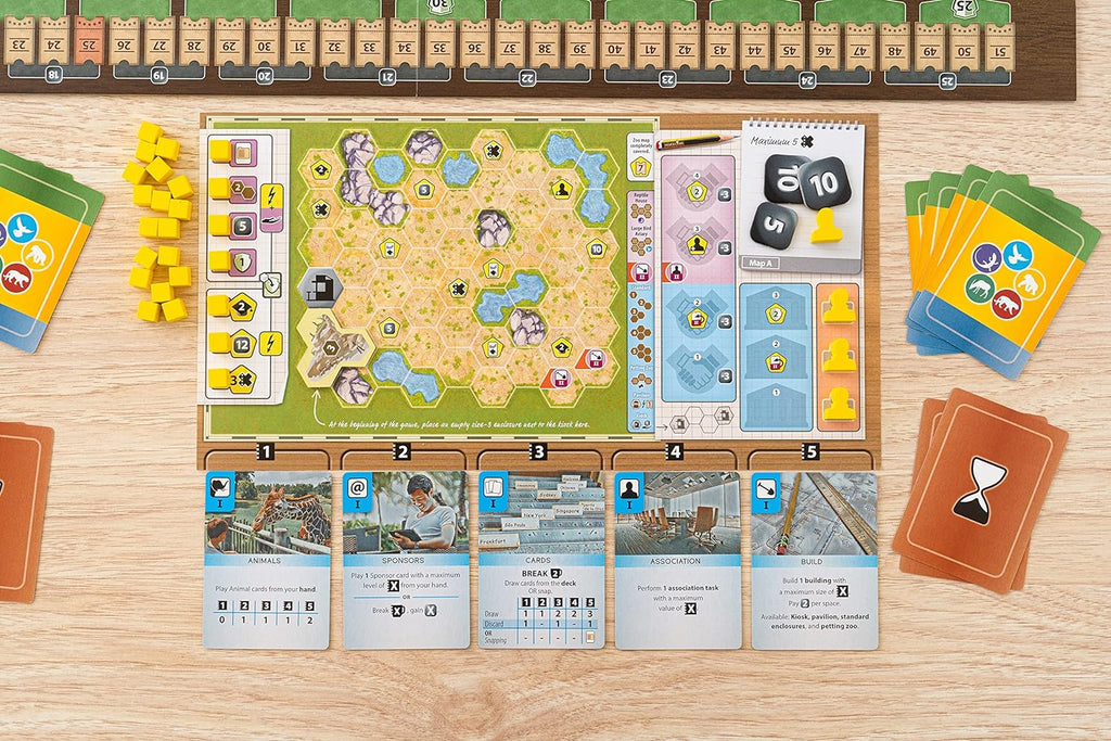 Capstone Games Juego de mesa de estrategia de gestión del zoológico Ark