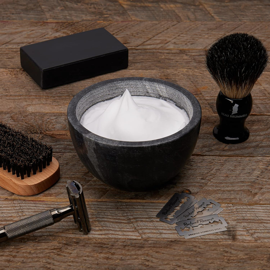Beau Brummell El cuenco de jabón de afeitar original de mármol hech...