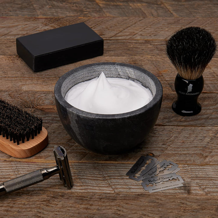 Beau Brummell El cuenco de jabón de afeitar original de mármol hech...