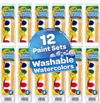 Crayola Washable Watercolor Paint Sets, Suministros de arte al por mayor para docentes 12 unidades