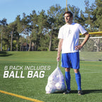 GoSports Premier balones de fútbol - Venta individual o paquete de 6 - Tamaños 3, 4, 5, con bomba para balón