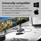Kensington SD5700T Estación de acoplamiento Thunderbolt 4, Dual 4K, 90W PD - Compatible con Windows y Mac OS (K35175NA)