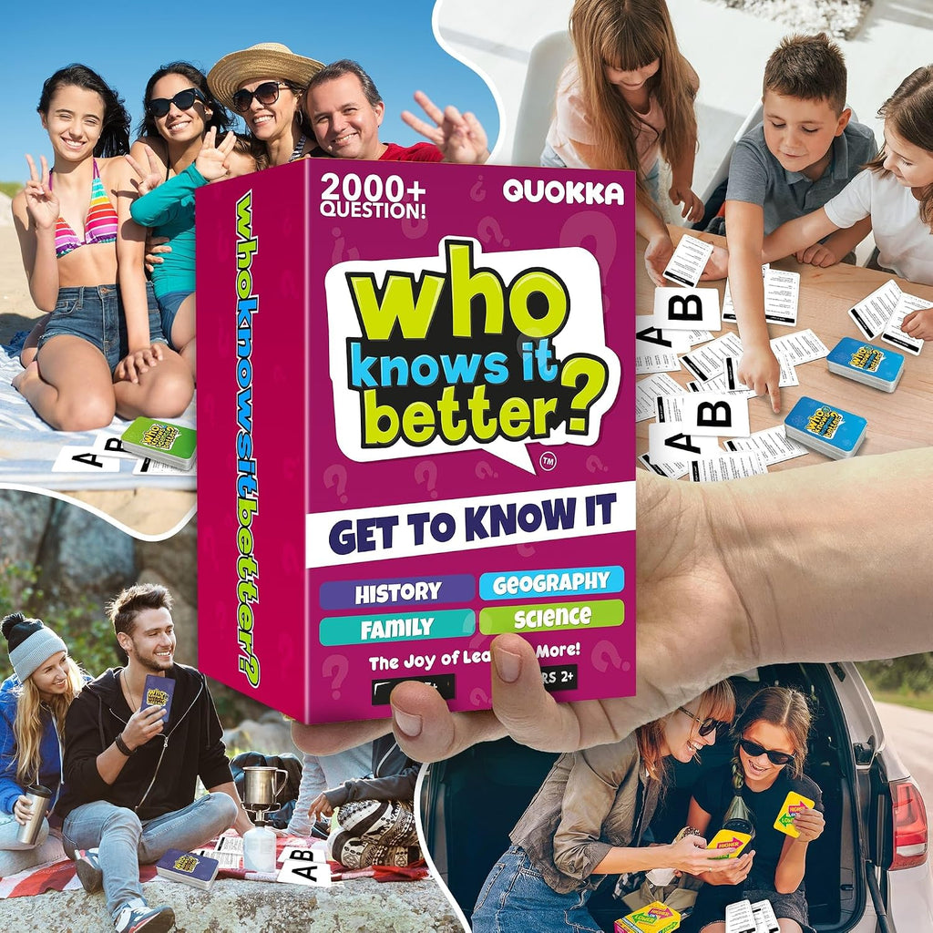 Juegos de cartas para niños 8-12 - Set de 4 juegos de mesa familiares para niños y adultos
